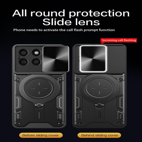Techsuit CamGuard Pro Honor X8c Red Techsuit CamGuard Pro Honor X8c Red