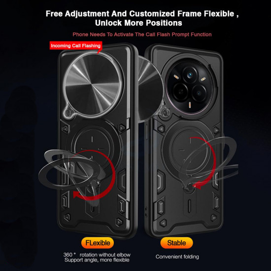 Techsuit CamGuard Pro Realme 14 Pro+ Black Techsuit CamGuard Pro Realme 14 Pro+ Black