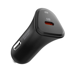 Spigen Car Charger Essential (EV301) Type C, Super Fast Charging, Quantum Boost, PD30W Black