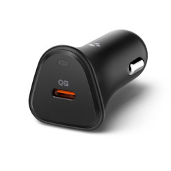 Spigen Car Charger Essential (EV301) Type C, Super Fast Charging, Quantum Boost, PD30W Black