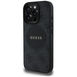Guess Case 4G Circle Classic Logo MagSafe for iPhone 16 Pro black