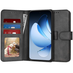 Techsuit Diary Book Oppo Reno13 Black