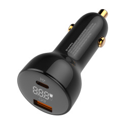 ColorWay Car Charger (CW CHA044PD BK) USB, Type C, Super Fast Charge, 100W, LED Display, Auto ID Chip Black ColorWay Car Charger (CW CHA044PD BK) USB, Type C, Super Fast Charge, 100W, LED Display, Auto ID Chip Black
