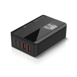 ColorWay Charger Cable Adapter (CW CHS040PD BK) 2xUSB QC, 2xType C PD3.0 PPS, Huawei FCP, VOOC, 65W, LED Display Black ColorWay Charger Cable Adapter (CW CHS040PD BK) 2xUSB QC, 2xType C PD3.0 PPS, Huawei FCP, VOOC, 65W, LED Display Black