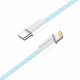 ColorWay Data Cable (CW CBPDCL061 BL) Type C to Apple Lightning, PD 27W, 3A, 480Mbps, Nylon, 1m Blue ColorWay Data Cable (CW CBPDCL061 BL) Type C to Apple Lightning, PD 27W, 3A, 480Mbps, Nylon, 1m Blue