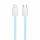 ColorWay Data Cable (CW CBPDCL061 BL) Type C to Apple Lightning, PD 27W, 3A, 480Mbps, Nylon, 1m Blue ColorWay Data Cable (CW CBPDCL061 BL) Type C to Apple Lightning, PD 27W, 3A, 480Mbps, Nylon, 1m Blue
