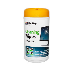 ColorWay Wet Wipes (CW 1071) for Cleaning Dust / Dirt / Fingerprints, Universal, 100pcs, 12 x 12cm White ColorWay Wet Wipes (CW 1071) for Cleaning Dust / Dirt / Fingerprints, Universal, 100pcs, 12 x 12cm White