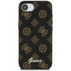 Guess Peony Script MagSafe (GUHMPSE4PGPYSK) iPhone 16e Black
