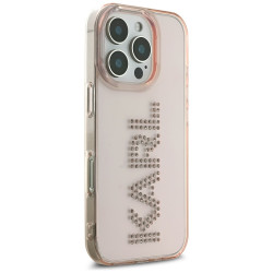 Karl Lagerfeld IML Rhinestones (KLHCP16LHKLSTDCP) iPhone 16 Pro Pink Logo