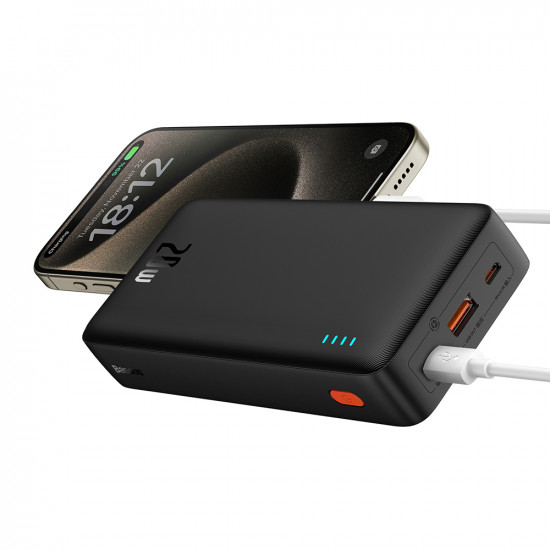 Baseus Power Bank Airpow (P10022804113 00) USB, Type C, Micro USB, 20W, 20000mAh Black Baseus Power Bank Airpow (P10022804113 00) USB, Type C, Micro USB, 20W, 20000mAh Black