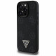 Case Guess Grained Hot Stamp Peony Triangle Logo MagSafe for iPhone 16 Pro black Case Guess Grained Hot Stamp Peony Triangle Logo MagSafe for iPhone 16 Pro black
