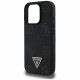 Case Guess Grained Hot Stamp Peony Triangle Logo MagSafe for iPhone 16 Pro black Case Guess Grained Hot Stamp Peony Triangle Logo MagSafe for iPhone 16 Pro black