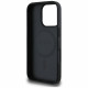 Case Guess Grained Hot Stamp Peony Triangle Logo MagSafe for iPhone 16 Pro black Case Guess Grained Hot Stamp Peony Triangle Logo MagSafe for iPhone 16 Pro black