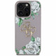 Case Guess Grained Roses Big 4G logo for iPhone 16 Pro purple