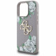 Case Guess Grained Roses Big 4G logo for iPhone 16 Pro purple