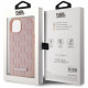 Case Karl Lagerfeld Leather Monogram Metal Logo MagSafe for iPhone 15 pink Case Karl Lagerfeld Leather Monogram Metal Logo MagSafe for iPhone 15 pink