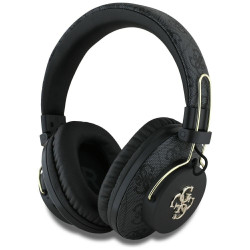 Headphones Guess Bluetooth ENC Metal 4G Logo black