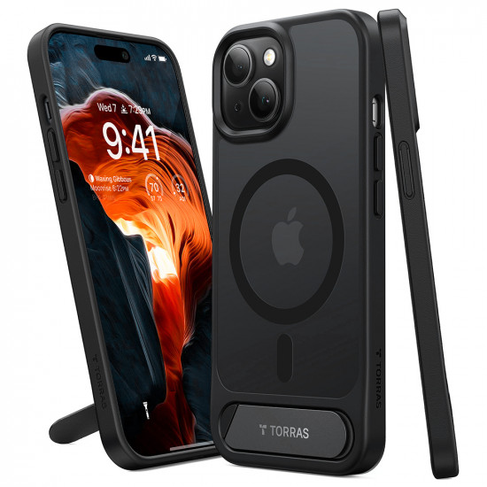 Torras Pstand iPhone 15 Black Torras Pstand iPhone 15 Black