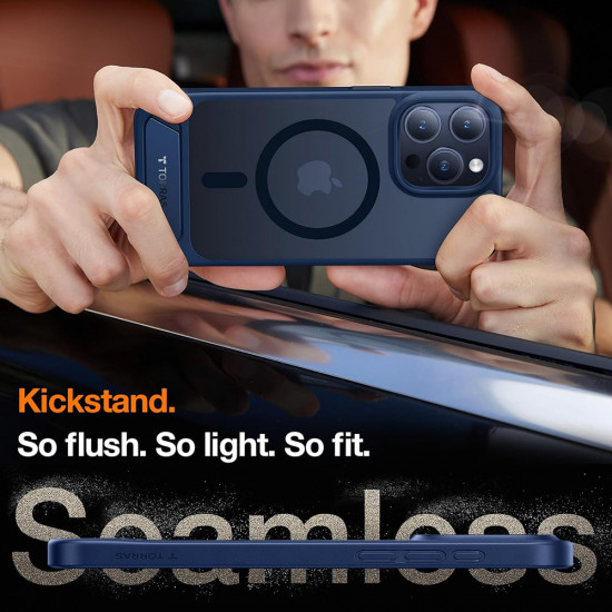 Torras Pstand iPhone 15 Pro Navy Blue