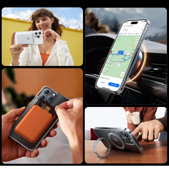 Torras Ostand Series iPhone 15 Pro Clear Torras Ostand Series iPhone 15 Pro Clear