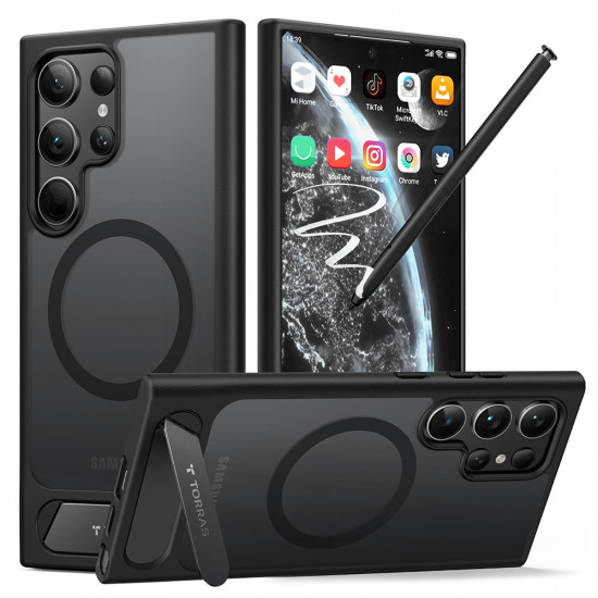 Torras Pstand Samsung Galaxy S24 Ultra Black Torras Pstand Samsung Galaxy S24 Ultra Black