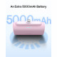 Baseus Power Bank (P10068307413 00) Lightning, Compact Design, 20W, 5000mAh, with Cable Type C Baby Pink Baseus Power Bank (P10068307413 00) Lightning, Compact Design, 20W, 5000mAh, with Cable Type C Baby Pink