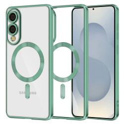 Techsuit Luxury Crystal MagSafe Samsung Galaxy S25 Edge Light Green