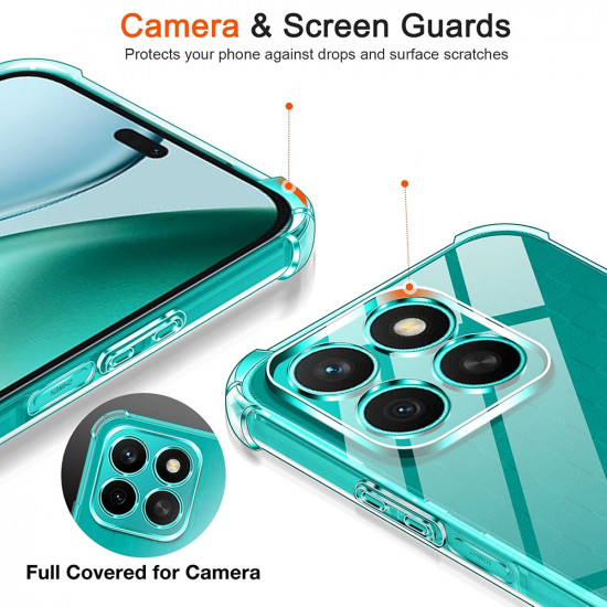 Techsuit Shockproof Clear Silicone Honor X8c Clear Techsuit Shockproof Clear Silicone Honor X8c Clear