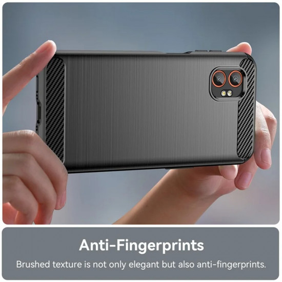 Techsuit Carbon Silicone Samsung Galaxy Xcover7 Pro Black