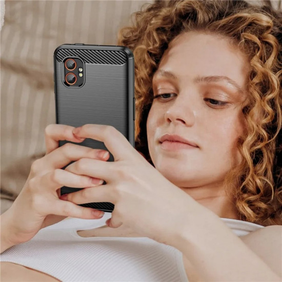 Techsuit Carbon Silicone Samsung Galaxy Xcover7 Pro Black