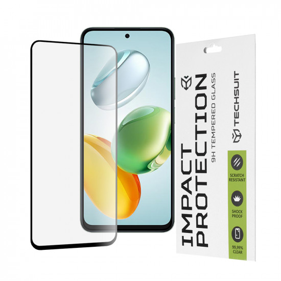 Techsuit 111D Full Cover / Full Glue Glass Honor 200 Smart / X7c Black