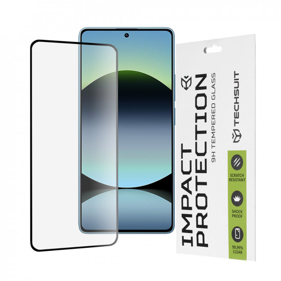Techsuit 111D Full Cover / Full Glue Glass Xiaomi Redmi Note 14S Black