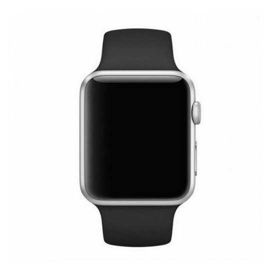 Mercury Silicon Apple Watch strap 42/44/45 mm black/black