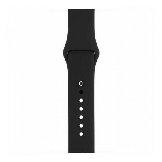 Mercury Silicon Apple Watch strap 42/44/45 mm black/black