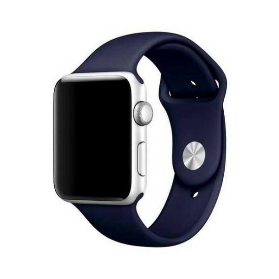 Mercury Silicon Apple Watch Strap 42/44/45mm Blue/Navy Mercury Silicon Apple Watch Strap 42/44/45mm Blue/Navy