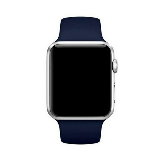 Mercury Silicon Apple Watch Strap 42/44/45mm Blue/Navy Mercury Silicon Apple Watch Strap 42/44/45mm Blue/Navy
