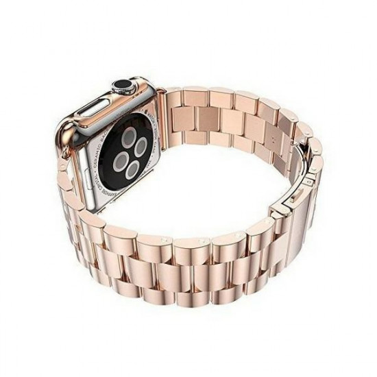 Mercury Strap Metal Apple Watch 38/40/41mm Rose Gold/Pink Gold