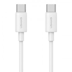 USAMS USB-C to USB-C Cable 60W 1m Fast Charging YD Series white/white SJ711USB02 (US-SJ711)