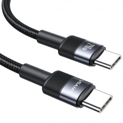 USAMS Braided Cable 240W USB-C/USB-C 1.2m SY Sereis tarnish SJ727USB01