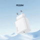 USAMS Lad. network. 1xUSB-C T65 PD20W PD Fast Charging US-CC226 + USB-C/Lightning cable US-SJ712 30W white/white Yi Series OYXLTZ02