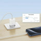 USAMS Lad. network. 1xUSB-C T65 PD20W PD Fast Charging US-CC226 + USB-C/Lightning cable US-SJ712 30W white/white Yi Series OYXLTZ02