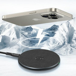 USAMS Inductive charger US-CD223 15W black/black CD223ZJ01