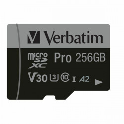 Verbatim 512GB microSD Card + Adapter Pro U3 Black 47046