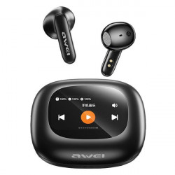 AWEI Bluetooth 5.4 TP97 TWS headphones + docking station black/black
