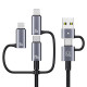 USAMS Cable 240W 6in1 Fast charging 1.2m Data Cable Aluminum Alloy Sufeng Series 2M (SJ737) USAMS Cable 240W 6in1 Fast charging 1.2m Data Cable Aluminum Alloy Sufeng Series 2M (SJ737)