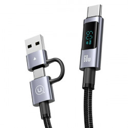 USAMS 60W 6in1 Digital Display Data Cable Sufeng Series 2M (SJ736)