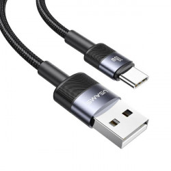 USAMS USB to USB-C Cable 3A 1.2m Fast Charging steel/tarnish SJ718USBSG01 (US-SJ718)