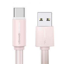 USAMS USB-C Cable 3A YU Series 1m USB-C/USB-A pink/pink SJ732USB04 (US-SJ732)