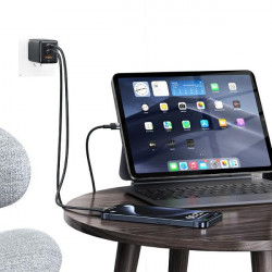 USAMS USB-C to USB-C 60W Fast Charging Cable Steel/Tarnish SJ724USBSG01 (US-SJ724)