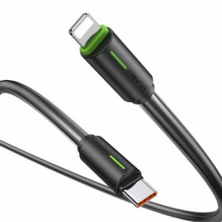USAMS USB-C/Lightning Cable 1m SJ735 30W black/black YU Series SJ735USB01 (US-SJ735)